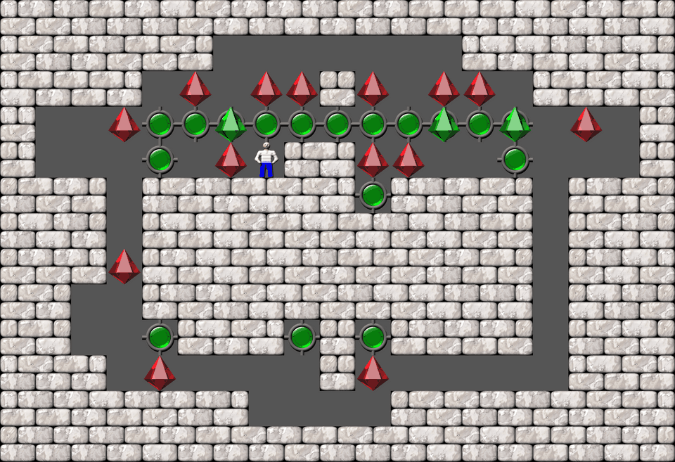 Сокобан More Bugs collections уровень 585